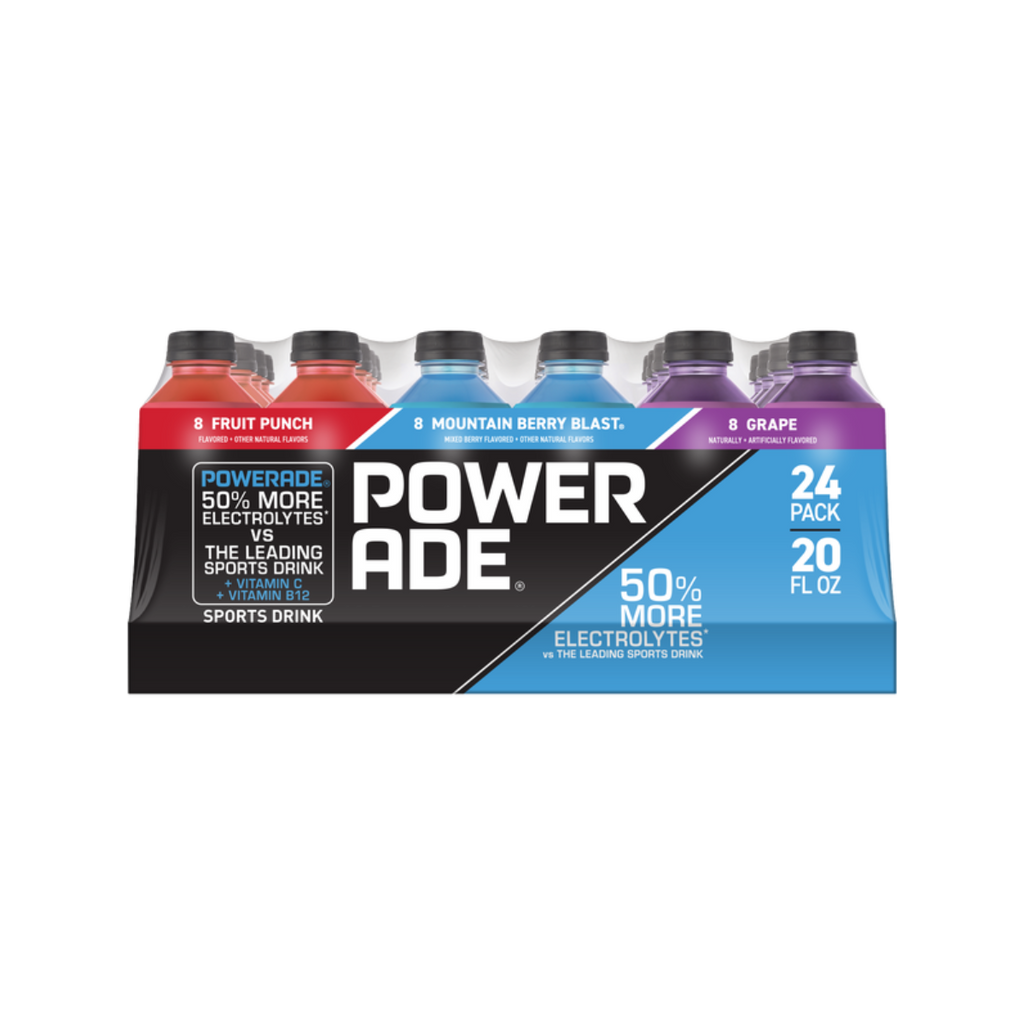 POWERADE Sports Drink, Variety Pack, 20 fl oz, 24 ct – ROM America