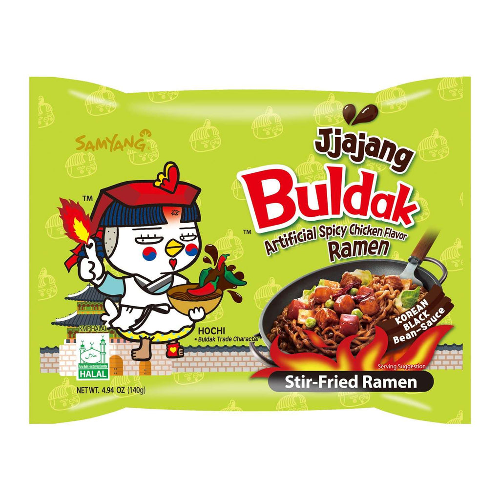 SAMYANG Buldak Chicken Flavor Ramen Noodles Multi Jiajang, 삼양 불닭볶음면 멀티 짜장 (153g) (Pack of 5)